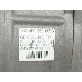 Recambio de compresor aire acondicionado para audi a6 c6 (4f2) 3.0 tdi quattro referencia OEM IAM 4F0260805S 6SEU14C 4471906443