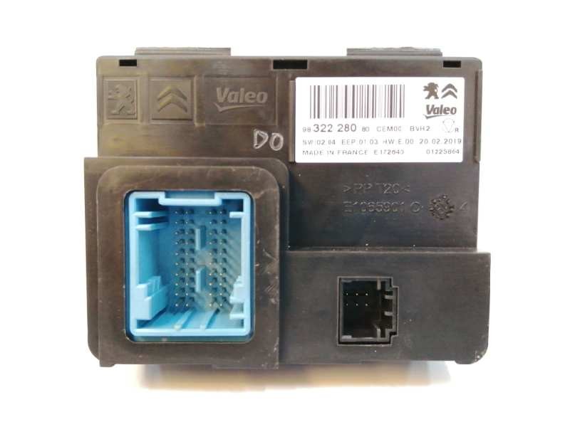 Recambio de modulo electronico para citroën jumpy fugón 2.0 blue-hdi fap referencia OEM IAM 9832228080  