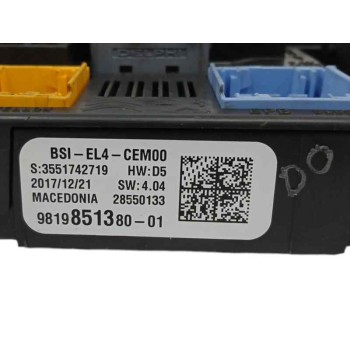 Recambio de caja reles / fusibles para citroën c4 picasso 1.6 blue-hdi fap referencia OEM IAM 9819851380  