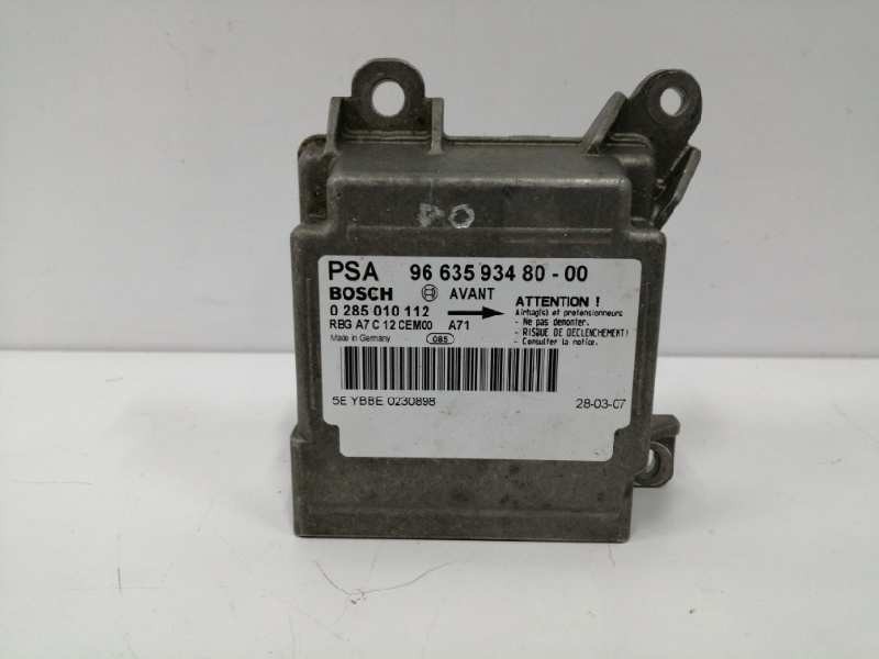 Recambio de centralita airbag para peugeot 207 sw confort referencia OEM IAM 9663593480 0285010112 