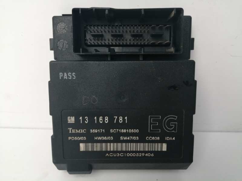 Recambio de modulo electronico para opel vectra c berlina comfort referencia OEM IAM 13168781 359171 