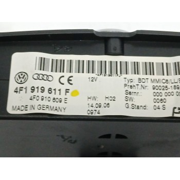 Recambio de sistema audio / radio cd para audi a6 c6 (4f2) 3.0 tdi quattro referencia OEM IAM 4F1919611F  