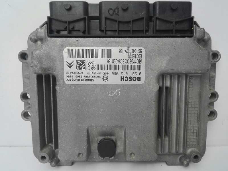 Recambio de centralita motor uce para citroën c4 grand picasso sx referencia OEM IAM 9664617480 0281012980 