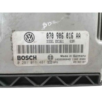 Recambio de centralita motor uce para volkswagen touareg (7la) 5.0 v10 tdi cat (ayh) referencia OEM IAM 070906016AA 0281011481 