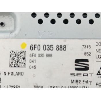 Recambio de sistema audio / radio cd para seat ibiza v (kj1, kjg) 1.6 tdi referencia OEM IAM 6F0035888  