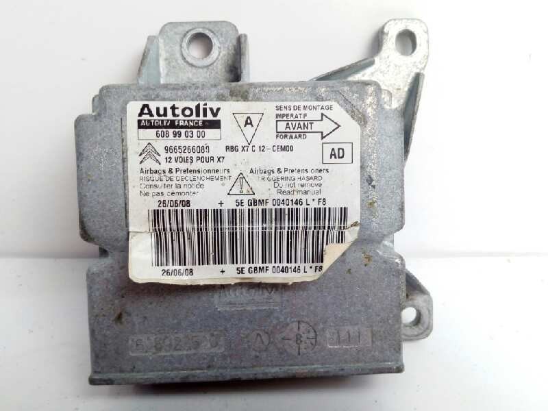 Recambio de centralita airbag para citroën c5 berlina premier referencia OEM IAM 9665266080 608990300 