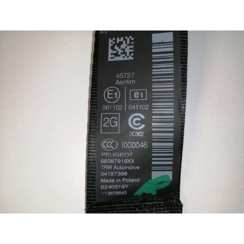 CINTURON SEGURIDAD TRASERO IZQUIERDO