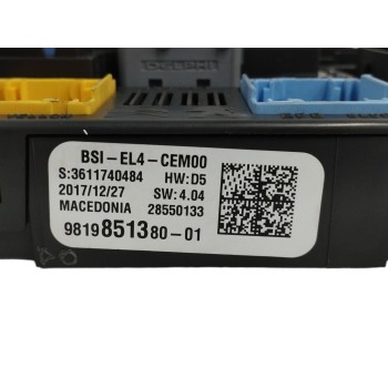 Recambio de caja reles / fusibles para citroën c4 picasso 1.2 12v e-thp referencia OEM IAM 9819851380  