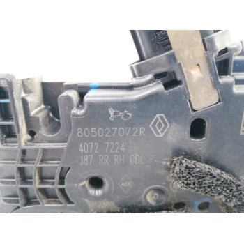 Recambio de cerradura puerta trasera derecha para renault captur 0.9 energy referencia OEM IAM 805027072R  