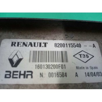 Recambio de intercooler para renault scenic ii luxe privilege referencia OEM IAM 8200115540  