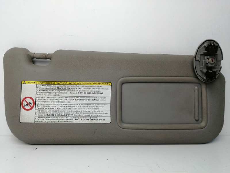 Recambio de parasol derecho para toyota yaris 1.4 turbodiesel cat referencia OEM IAM Recambio de parasol derecho para toyota yaris 1.4 turbodiesel cat referencia OEM IAM