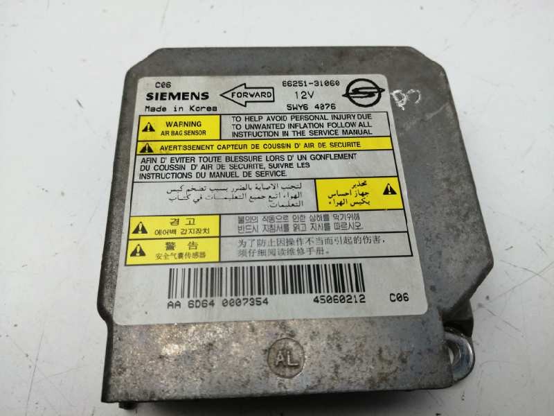 Recambio de centralita airbag para ssangyong actyon 2.0 td cat referencia OEM IAM 8625131060 5WY64076 Recambio de centralita airbag para ssangyong actyon 2.0 td cat referencia OEM IAM 8625131060 5WY64076