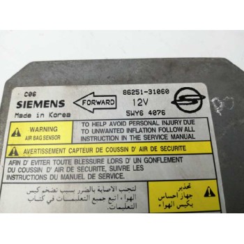 Recambio de centralita airbag para ssangyong actyon 2.0 td cat referencia OEM IAM 8625131060 5WY64076 