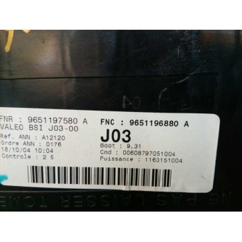 Recambio de caja reles / fusibles para peugeot 307 break / sw (s1) sw pack referencia OEM IAM 9651196880  