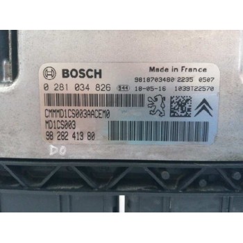 Recambio de centralita motor uce para citroën c4 cactus 1.5 blue-hdi fap referencia OEM IAM  0281034826 