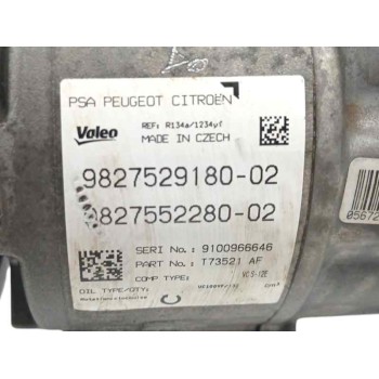 Recambio de compresor aire acondicionado para peugeot 308 ii (lb_, lp_, lw_, lh_, l3_) 1.2 thp 130 referencia OEM IAM 9827529180