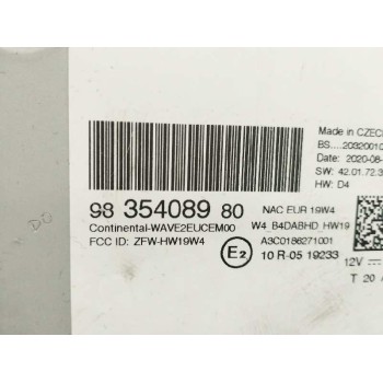 Recambio de sistema navegacion gps para peugeot 208 (p2) 1.5 blue-hdi fap referencia OEM IAM 9835408980  