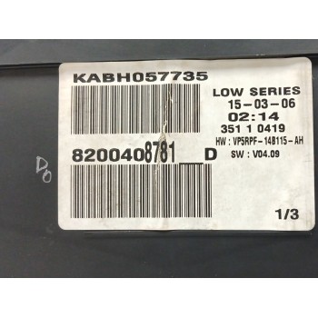 Recambio de cuadro instrumentos para renault megane ii classic berlina 1.6 16v referencia OEM IAM 8200408781  