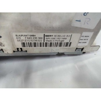 Recambio de sistema audio / radio cd para seat altea (5p1) 1.9 tdi referencia OEM IAM 5P10351521MM  