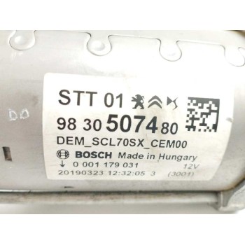 Recambio de motor arranque para peugeot 208 1.2 12v e-thp referencia OEM IAM 9830507480 0001179031 