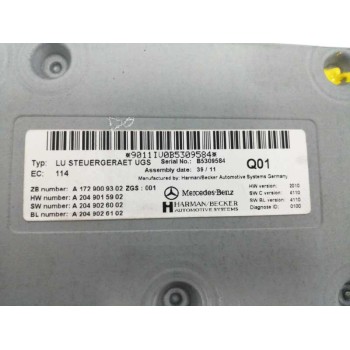 Recambio de modulo electronico para mercedes-benz clase c (w204) lim. c 220 cdi blueefficiency (204.002) referencia OEM IAM A172