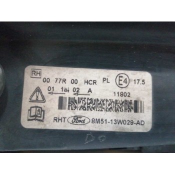 Recambio de faro derecho para ford focus turnier (cb4) trend referencia OEM IAM 8M5113W029AD OBSERVAR FOTOS SIN TAPAS