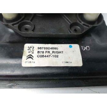 Recambio de elevalunas delantero derecho para citroën c4 picasso 1.6 e-hdi fap referencia OEM IAM 9675924680 9675288880 