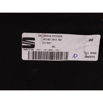 Recambio de bandeja trasera para seat arona (kj7, kjp) 1.0 tsi referencia OEM IAM   