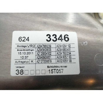 Recambio de elevalunas delantero derecho para mercedes-benz clase c (w204) lim. c 220 cdi blueefficiency (204.002) referencia OE