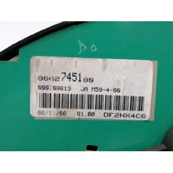 Recambio de cuadro instrumentos para citroën berlingo 1.9 diesel referencia OEM IAM 9662745180  