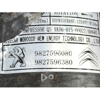 Recambio de compresor aire acondicionado para peugeot 208 ii (ub_, up_, uw_, uj_) 1.2 puretech 100 referencia OEM IAM 9827596080