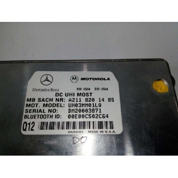 Recambio de modulo electronico para mercedes-benz clase c (w203) berlina 180 compressor (203.046) referencia OEM IAM A2118201485