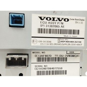 Recambio de pantalla multifuncion para volvo v60 kombi cross country 2.0 diesel cat referencia OEM IAM 31382065  