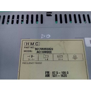 Recambio de sistema audio / radio cd para hyundai h350 kasten 2.5 crdi cat referencia OEM IAM 9617059550 9617059550GU AC110MDEE