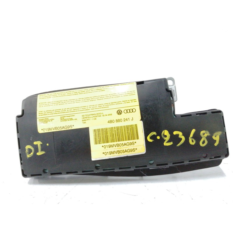 Recambio de airbag lateral delantero izquierdo para audi allroad quattro (4b5) 2.5 v6 24v tdi referencia OEM IAM 4B0880241J Recambio de airbag lateral delantero izquierdo para audi allroad quattro (4b5) 2.5 v6 24v tdi referencia OEM IAM 4B0880241J