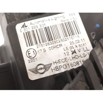 Recambio de faro izquierdo para mini mini (r56) one referencia OEM IAM 16081800 0301225301 