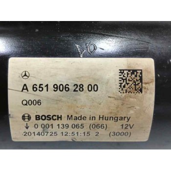 Recambio de motor arranque para mercedes-benz clase c (w205) c 220 bluetec / d (205.002, 205.004) referencia OEM IAM A6519062800