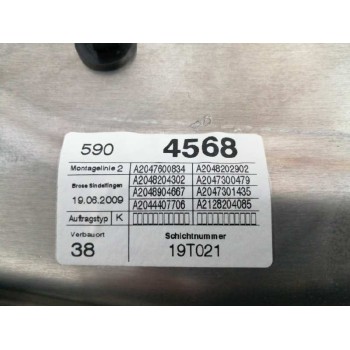 Recambio de elevalunas trasero derecho para mercedes-benz clase c (w204) berlina c 200 cdi blueefficiency (204.006) referencia O