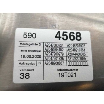 Recambio de elevalunas delantero derecho para mercedes-benz clase c (w204) berlina c 200 cdi blueefficiency (204.006) referencia