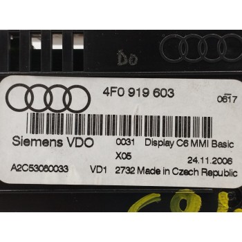 Recambio de pantalla multifuncion para audi a6 berlina (4f2) 2.0 tdi referencia OEM IAM 4F0919603  