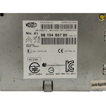Recambio de sistema audio / radio cd para citroën c4 picasso 1.6 blue-hdi fap referencia OEM IAM 9810485780  