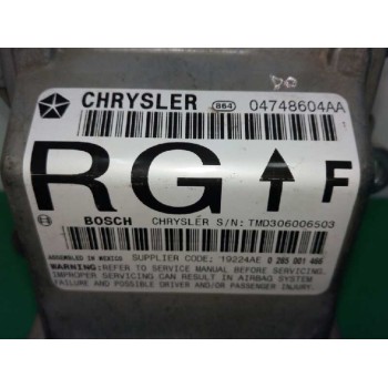 Recambio de centralita airbag para chrysler voyager (rg) 2.5 crd cat referencia OEM IAM 04748604AA 0285001466 