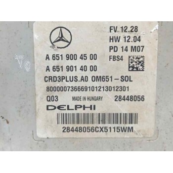 Recambio de centralita motor uce para mercedes-benz clase c (w205) c 220 bluetec / d (205.002, 205.004) referencia OEM IAM A6519