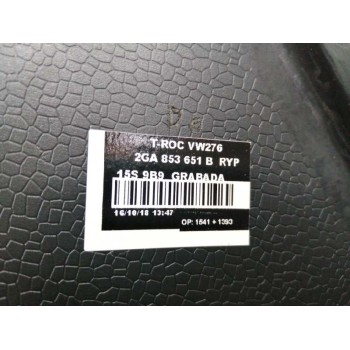 Recambio de rejilla delantera para volkswagen t-roc referencia OEM IAM 2GA853651B R-LINE 