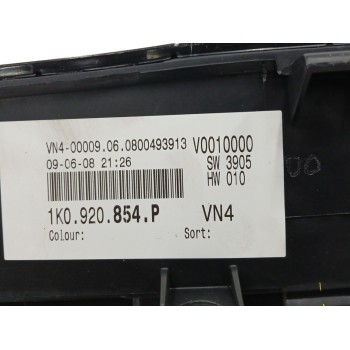 Recambio de cuadro instrumentos para volkswagen golf plus (5m1) 1.4 16v tsi referencia OEM IAM 1K0920854P VP8V1F10849AC 