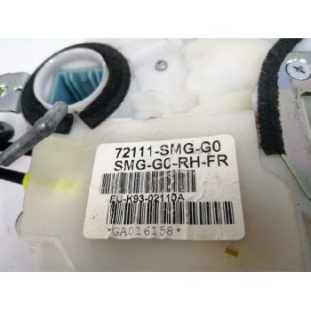 Recambio de cerradura puerta delantera derecha para honda civic berlina 5 (fk) 1.8 vtec cat referencia OEM IAM 72111SMGG0  