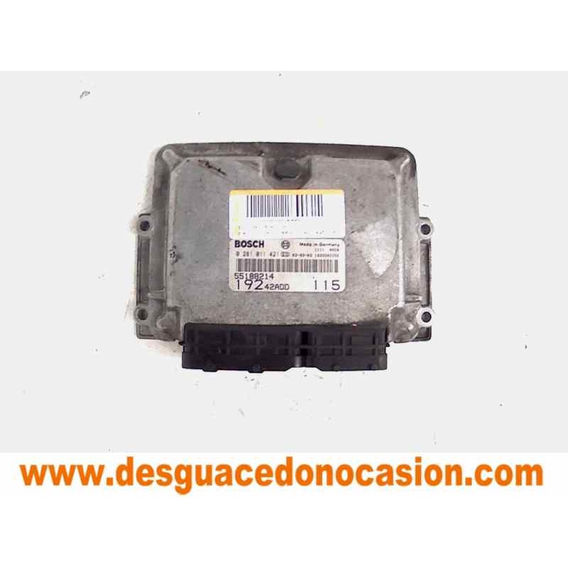 Recambio de centralita motor uce para fiat stilo multi wagon (192) 1.9 jtd cat referencia OEM IAM 55188214 0281011421 