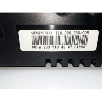 Recambio de cuadro instrumentos para mercedes-benz clase c (w203) berlina 220 cdi (la) (203.008) referencia OEM IAM A2035404947 