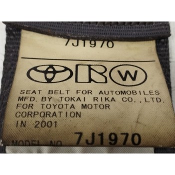 Recambio de cinturon seguridad trasero derecho para toyota previa (r30) 2.0 turbodiesel cat referencia OEM IAM 7J1970  