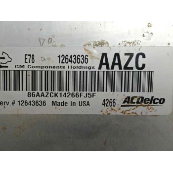 Recambio de centralita motor uce para opel corsa d (s07) 1.2 (l08, l68) referencia OEM IAM 12643636  